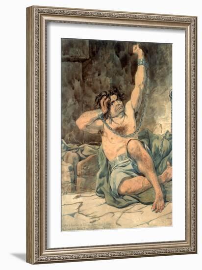 Sketch to Illustrate the Passions - Agony - Raving Madness, 1854-Richard Dadd-Framed Giclee Print