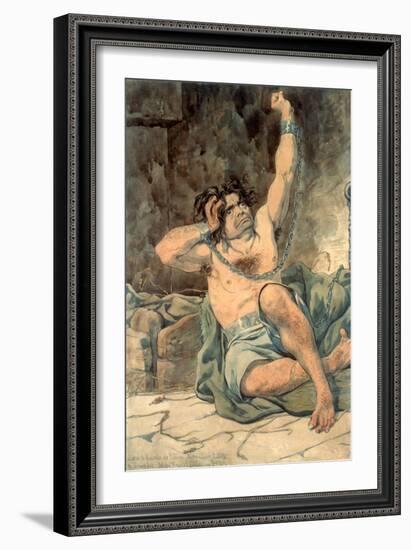 Sketch to Illustrate the Passions - Agony - Raving Madness, 1854-Richard Dadd-Framed Giclee Print