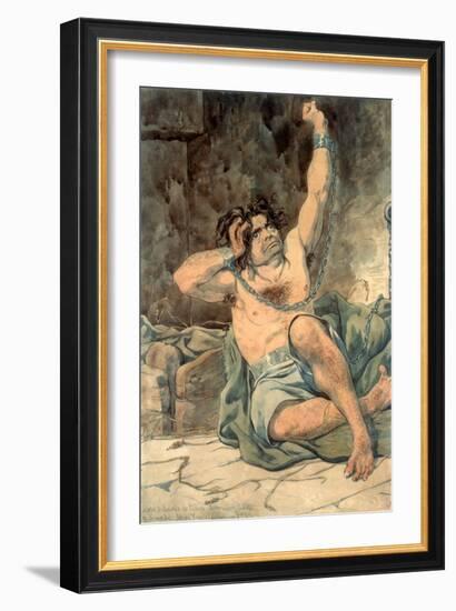 Sketch to Illustrate the Passions - Agony - Raving Madness, 1854-Richard Dadd-Framed Giclee Print