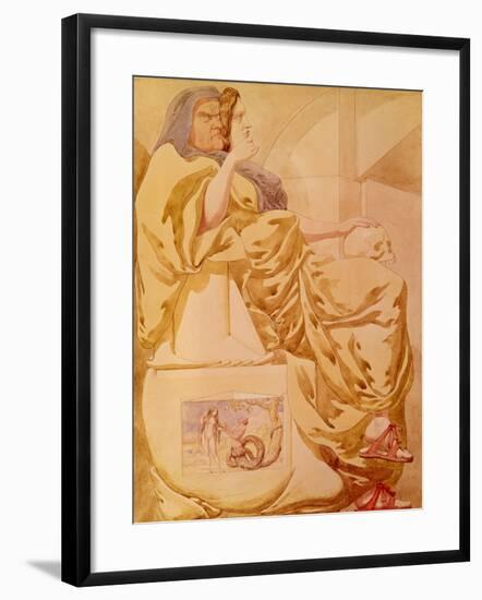 Sketch to Illustrate the Passions - Deceit or Duplicity, 1854-Richard Dadd-Framed Giclee Print