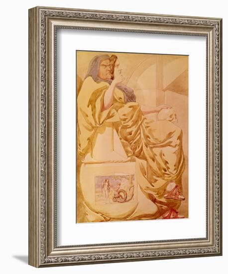Sketch to Illustrate the Passions - Deceit or Duplicity, 1854-Richard Dadd-Framed Premium Giclee Print