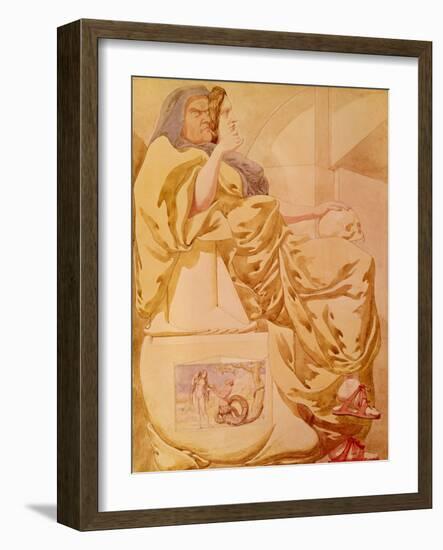 Sketch to Illustrate the Passions - Deceit or Duplicity, 1854-Richard Dadd-Framed Giclee Print