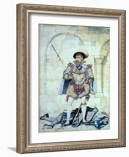 Sketch to Illustrate the Passions - Hatred, 1853-Richard Dadd-Framed Giclee Print