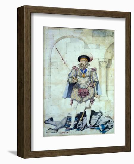 Sketch to Illustrate the Passions - Hatred, 1853-Richard Dadd-Framed Giclee Print