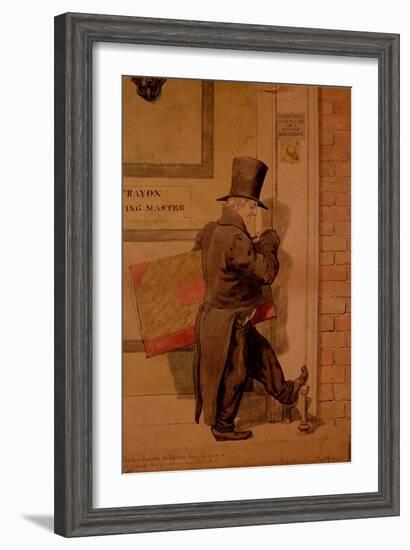 Sketch to Illustrate the Passions - Insignificance or Self Contempt, 1854-Richard Dadd-Framed Giclee Print