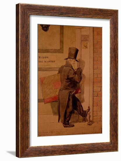 Sketch to Illustrate the Passions - Insignificance or Self Contempt, 1854-Richard Dadd-Framed Giclee Print