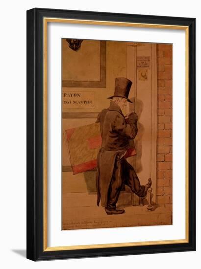 Sketch to Illustrate the Passions - Insignificance or Self Contempt, 1854-Richard Dadd-Framed Giclee Print