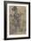 Sketch to Illustrate the Passions: Pride, C.1853-55 (W/C, Pen and Graphite on Paper)-Richard Dadd-Framed Giclee Print
