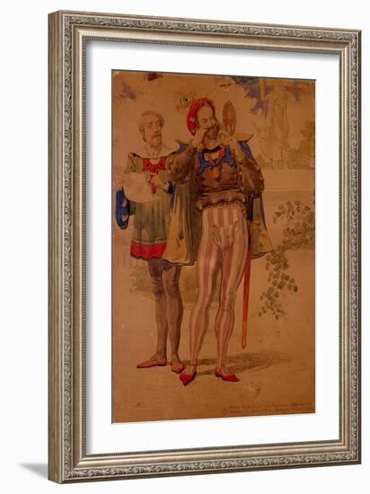 Sketch to Illustrate the Passions - Self Conceit or Vanity, 1854-Richard Dadd-Framed Giclee Print