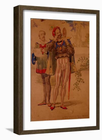 Sketch to Illustrate the Passions - Self Conceit or Vanity, 1854-Richard Dadd-Framed Giclee Print