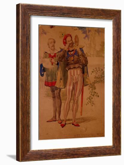 Sketch to Illustrate the Passions - Self Conceit or Vanity, 1854-Richard Dadd-Framed Giclee Print