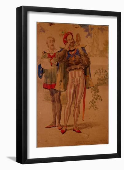 Sketch to Illustrate the Passions - Self Conceit or Vanity, 1854-Richard Dadd-Framed Giclee Print