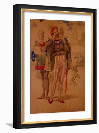 Sketch to Illustrate the Passions - Self Conceit or Vanity, 1854-Richard Dadd-Framed Giclee Print