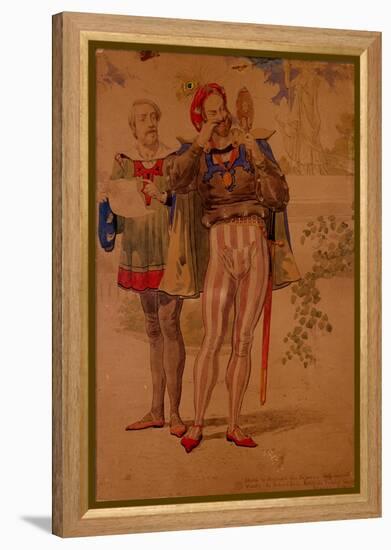 Sketch to Illustrate the Passions - Self Conceit or Vanity, 1854-Richard Dadd-Framed Premier Image Canvas