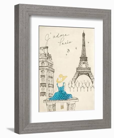 Sketchbook Paris II-Lottie Fontaine-Framed Art Print