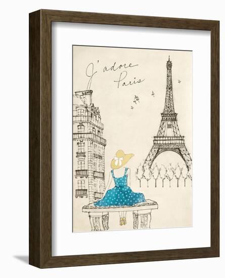 Sketchbook Paris II-Lottie Fontaine-Framed Art Print