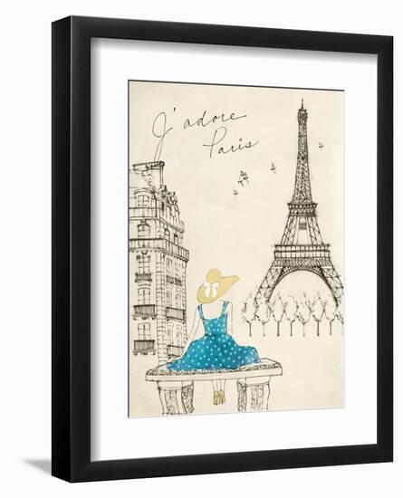 Sketchbook Paris II-Lottie Fontaine-Framed Art Print