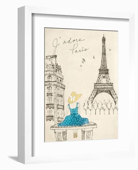 Sketchbook Paris II-Lottie Fontaine-Framed Art Print
