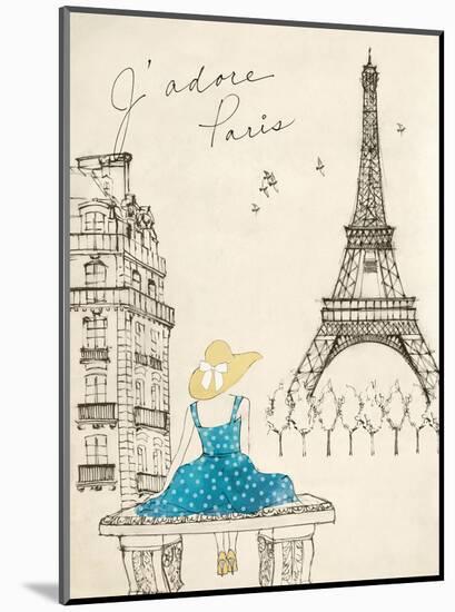 Sketchbook Paris II-Lottie Fontaine-Mounted Art Print
