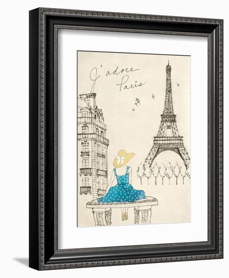 Sketchbook Paris II-Lottie Fontaine-Framed Art Print