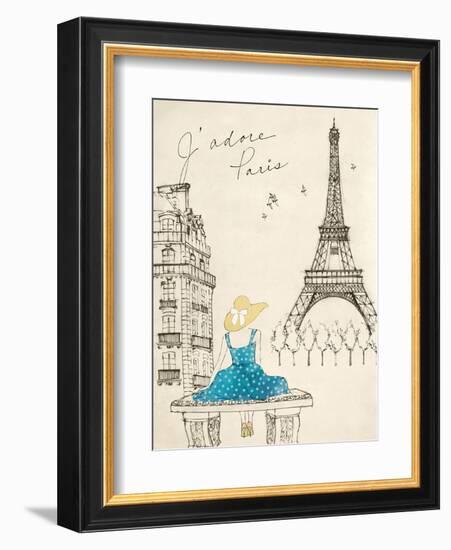 Sketchbook Paris II-Lottie Fontaine-Framed Art Print