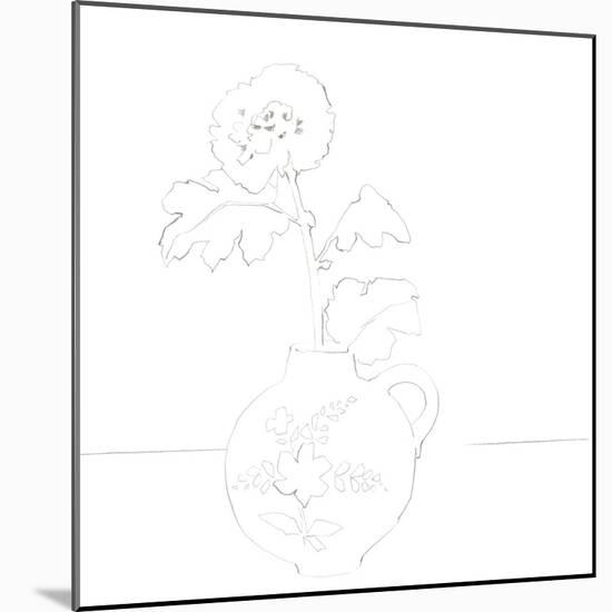 Sketchbook Vase - Lively-Kristine Hegre-Mounted Giclee Print