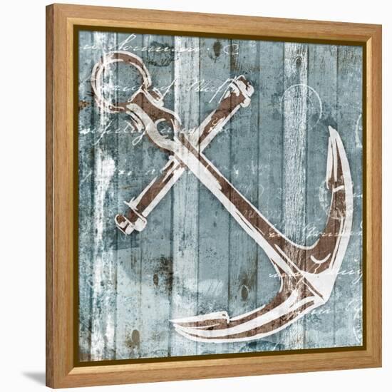 Sketched Anchor-OnRei-Framed Stretched Canvas