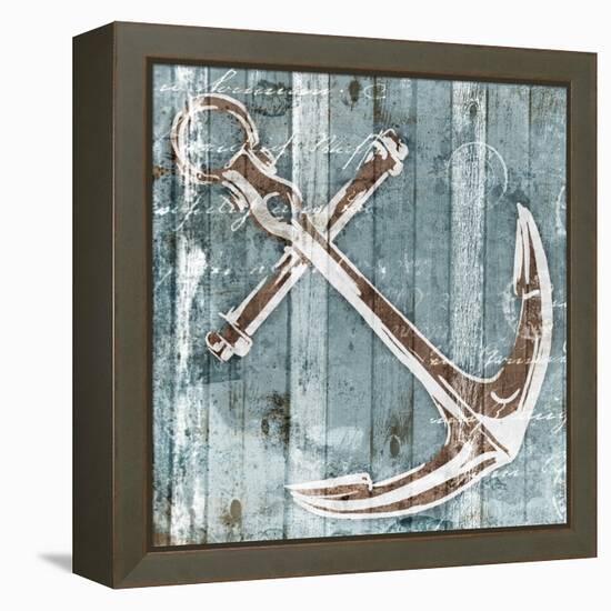 Sketched Anchor-OnRei-Framed Stretched Canvas