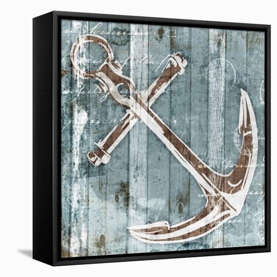 Sketched Anchor-OnRei-Framed Stretched Canvas