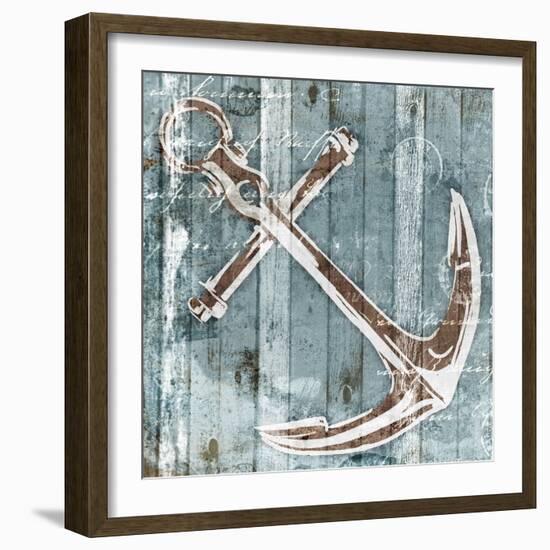 Sketched Anchor-OnRei-Framed Art Print