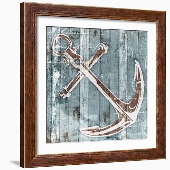 Sketched Anchor-OnRei-Framed Art Print