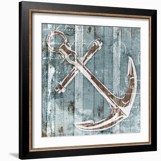 Sketched Anchor-OnRei-Framed Art Print