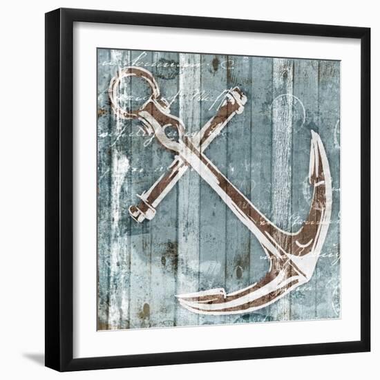 Sketched Anchor-OnRei-Framed Art Print