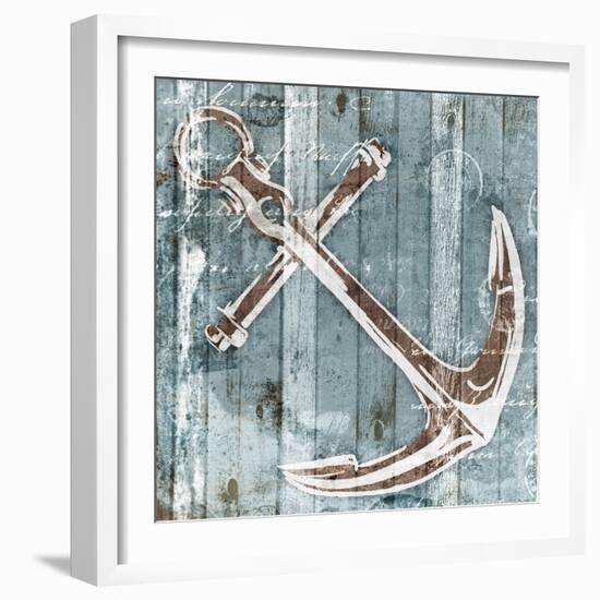 Sketched Anchor-OnRei-Framed Art Print