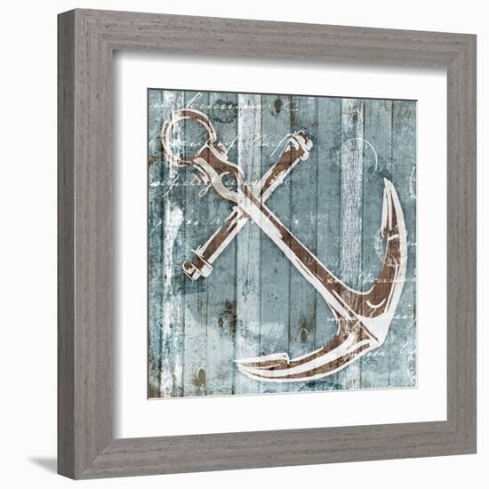 Sketched Anchor-OnRei-Framed Art Print