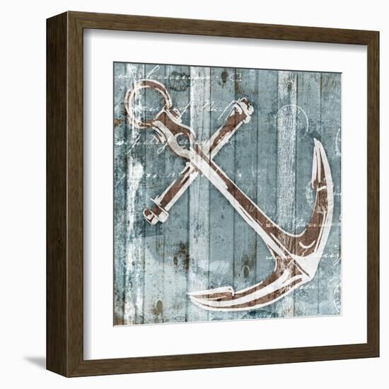 Sketched Anchor-OnRei-Framed Art Print