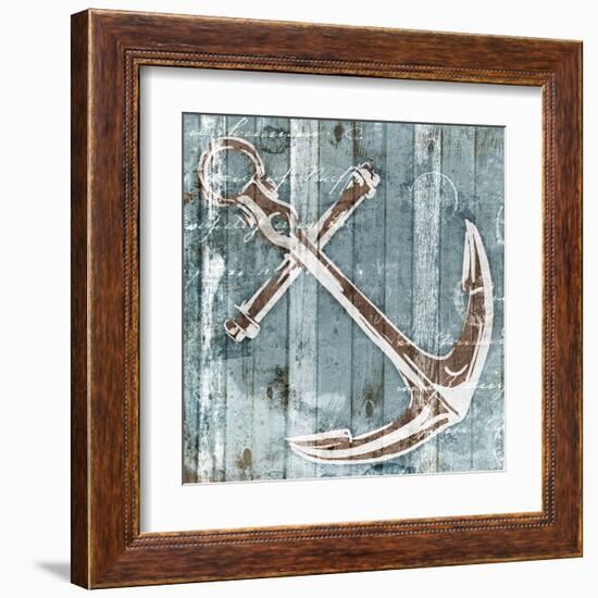 Sketched Anchor-OnRei-Framed Art Print