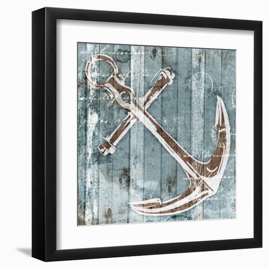 Sketched Anchor-OnRei-Framed Art Print