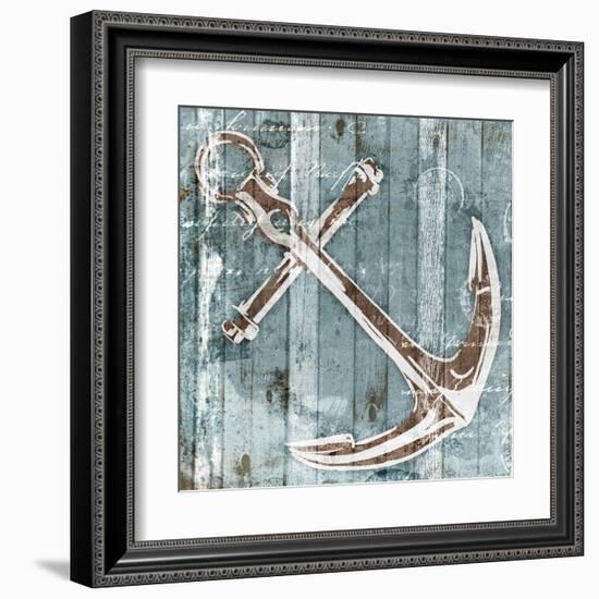 Sketched Anchor-OnRei-Framed Art Print