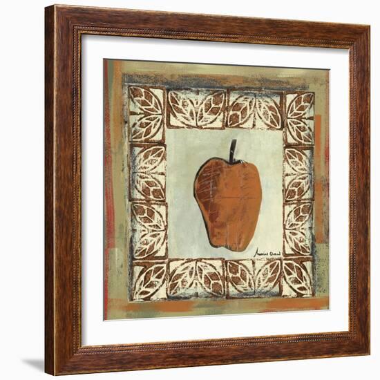 Sketched Apple-Martin Quen-Framed Art Print