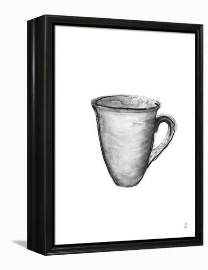 Sketched Cup - Calm-Manny Woodard-Framed Stretched Canvas