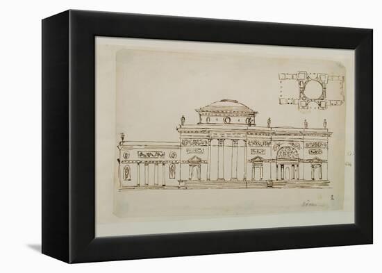 Sketched Design For a Domed Building-Robert Adam-Framed Premier Image Canvas