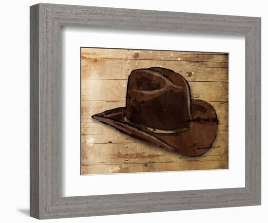 Sketched Hat-OnRei-Framed Premium Giclee Print