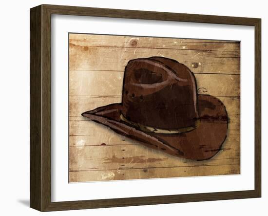 Sketched Hat-OnRei-Framed Art Print