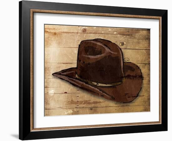 Sketched Hat-OnRei-Framed Art Print