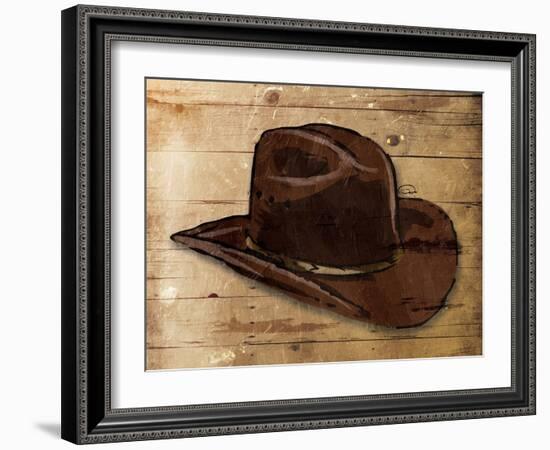 Sketched Hat-OnRei-Framed Art Print