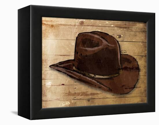 Sketched Hat-OnRei-Framed Stretched Canvas