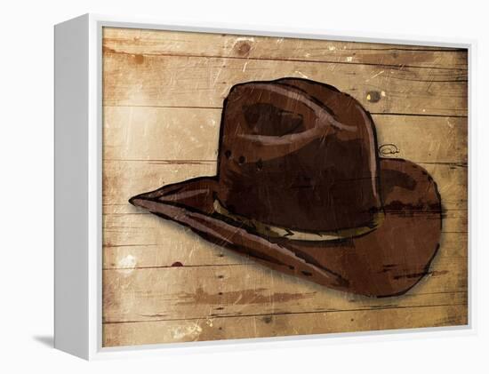 Sketched Hat-OnRei-Framed Stretched Canvas