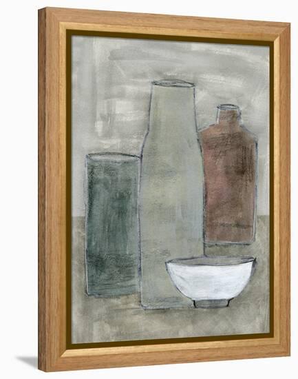 Sketched Kitchen - Gather-Lottie Fontaine-Framed Stretched Canvas