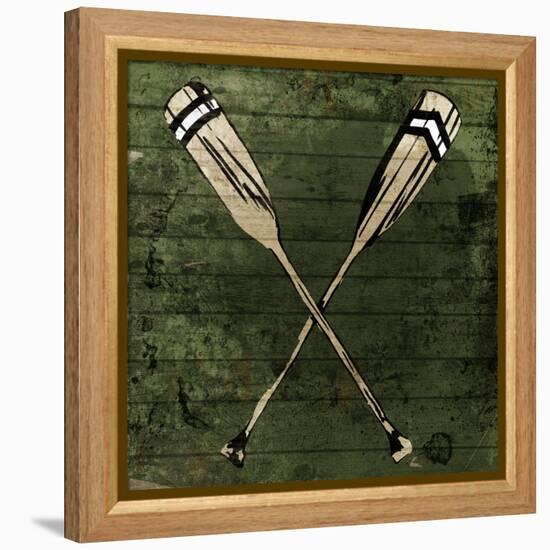 Sketched Oars-OnRei-Framed Stretched Canvas